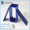 Caja de fundición de aluminio de color azul